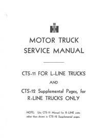 Shop 1950-57 L, R, S Truck Service Manuals Now